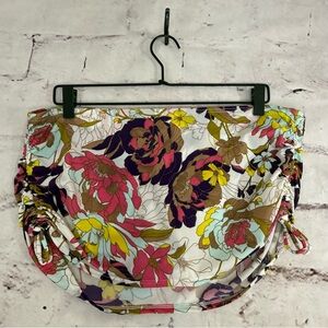 Victoria’s Secret Floral Print Swim Suit Skirt Bottoms Swimsuit - Size Large